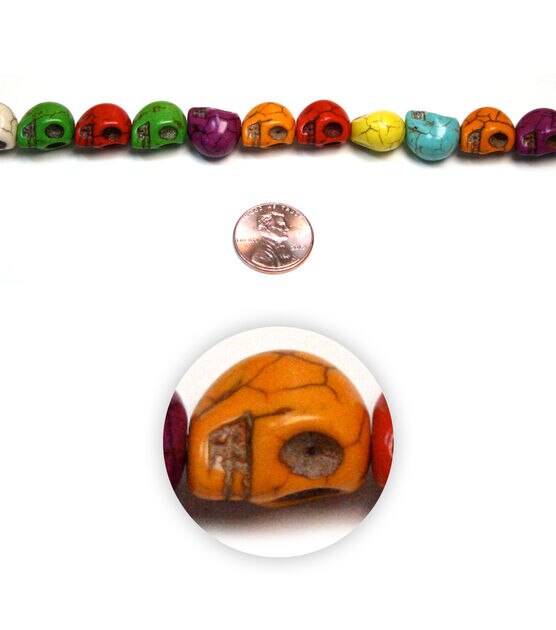 14ct Skull Stone Beads by hildie & jo