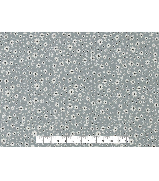 Floral on Gray Quilt Cotton Fabric by Keepsake Calico, , hi-res, image 4