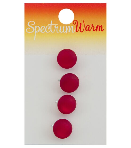 Spectrum Warm 7/16" Wine Shank Buttons 4pk