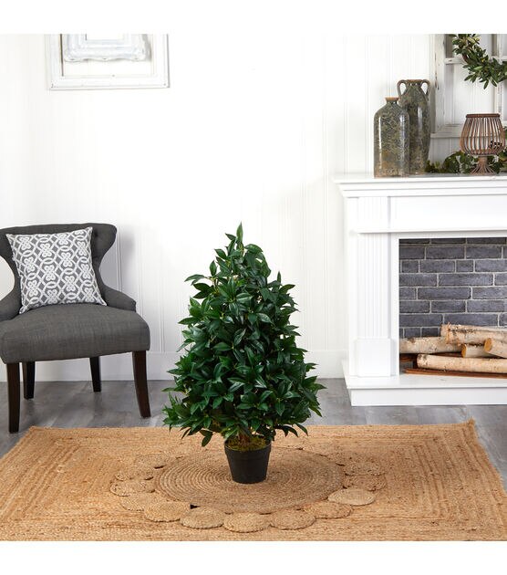 Nearly Natural 3ft. Bay Leaf Artificial Topiary Tree UV Resistant, , hi-res, image 5