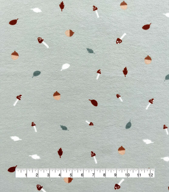 Woodland Mushrooms Cotton Flannel Nursery Fabric by Lil' POP!, , hi-res, image 4