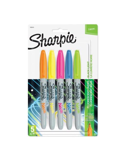 Sharpie Fine Point Neon Markers 5ct