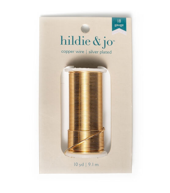 10yds Gold 18 gauge Copper Wire Spool by hildie & jo