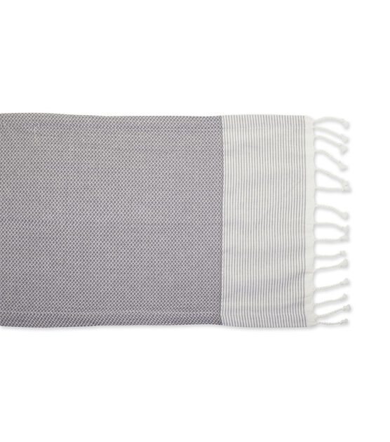 Design Imports 15"x72" Table Runner Gray, , hi-res, image 3