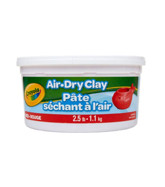 Crayola 2.5lb Red Resealable Air Dry Clay Tub
