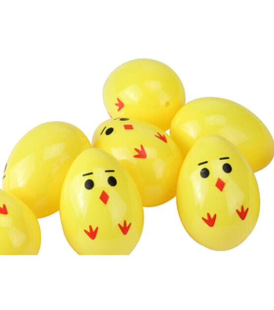 Northlight 2.5" Yellow and Red Chick Easter Egg Decor 8pk, , hi-res, image 3