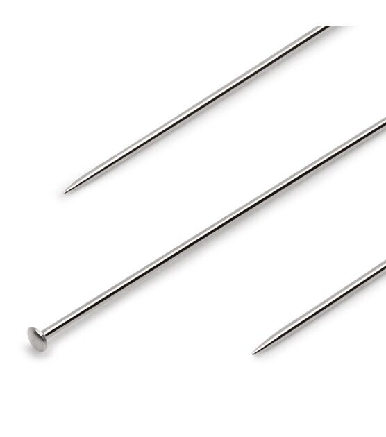 Dritz 1-1/4" Super Sharp Fine Pins, Nickel, 250 pc, , hi-res, image 2
