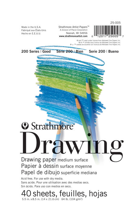 Strathmore Drawing Paper 200 Series, 5.5" x 8.5"
