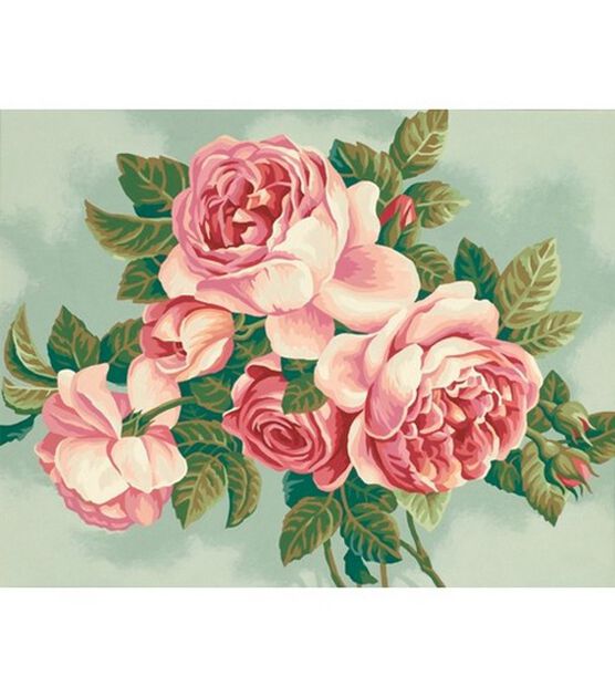Paint By Number Kit 14"X11" Heirloom Roses