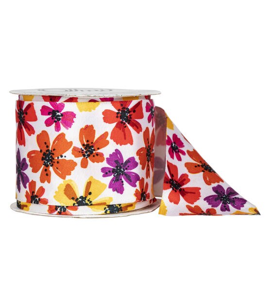 Offray 2.25" Flowers Chantel Ribbon