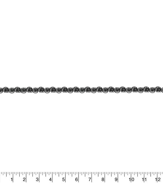 Simplicity Metallic Gimp Braided Trim 0.5'' Silver, , hi-res, image 2