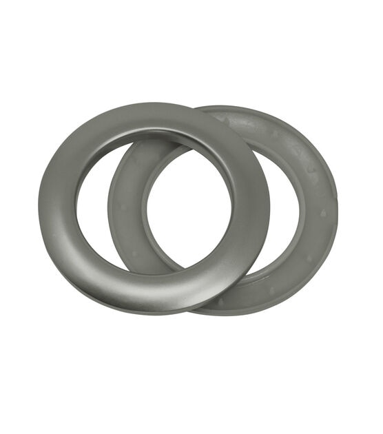 Dritz® Home Pewter 1 Round Curtain Grommets, 8ct.