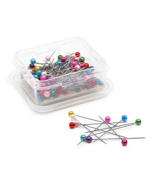 Dritz 1-1/2" Long Pearlized Pins, Assorted, 120 pc, , hi-res, image 3
