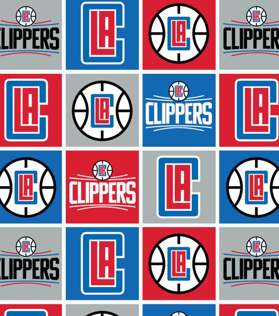 Los Angeles Clippers Fleece Fabric Block, , hi-res, image 2