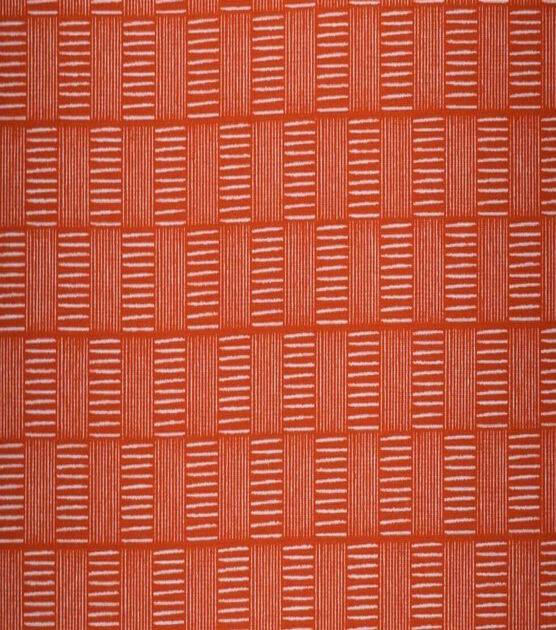 Striped Squares on Red Quilt Cotton Fabric by Quilter's Showcase, , hi-res, image 2