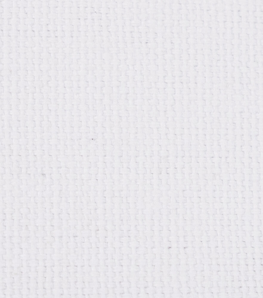 Duck Canvas Fabric, White, swatch