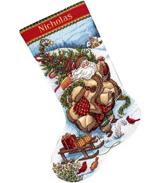 Winter Friends Counted Cross Stitch Stocking Kit by Dimensions 