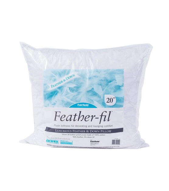 Fairfield Feather Fil Feather & Down Pillow 20" x 20"