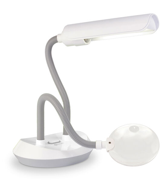 OttLite 19" White DuoFlex Magnifier Lamp, , hi-res, image 2