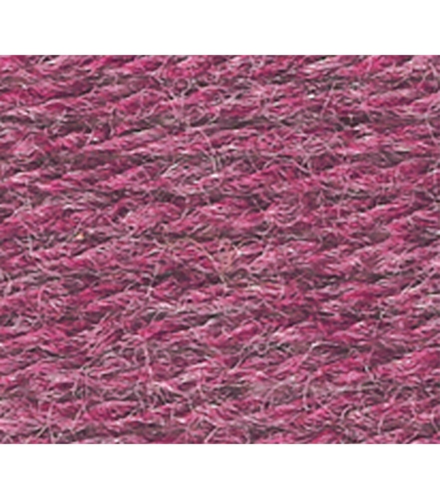 Lion Brand Wool Ease Worsted Yarn, Dark Rose Heather, swatch, image 7