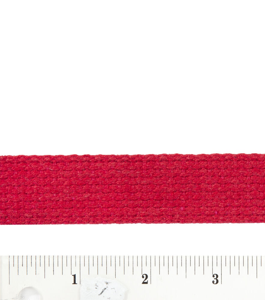 Simplicity Belting Trim 1'', Red, swatch