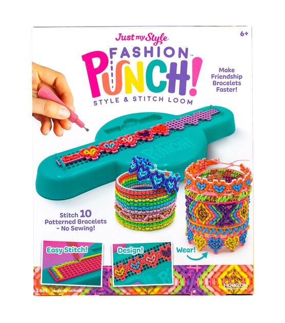 Just My Style 21pc Fashion Punch Style & Stitch Loom Jewelry Kit