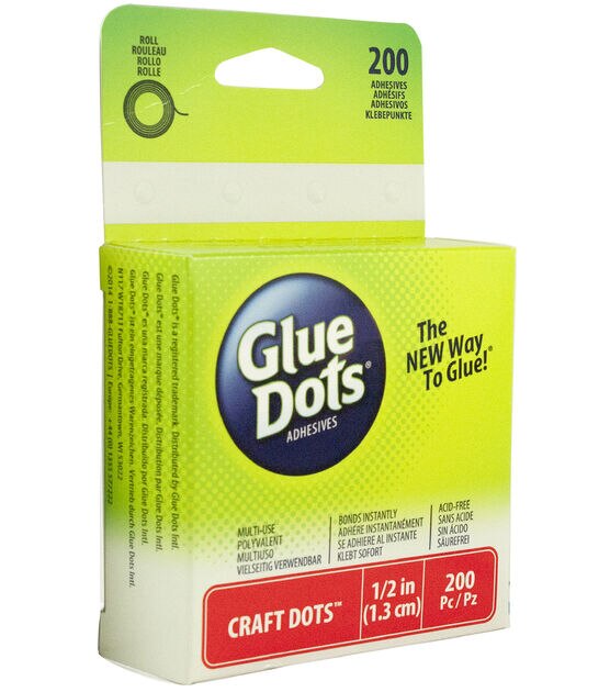 Glue Dots 1/2'' Dot Roll - 150PK/Clear