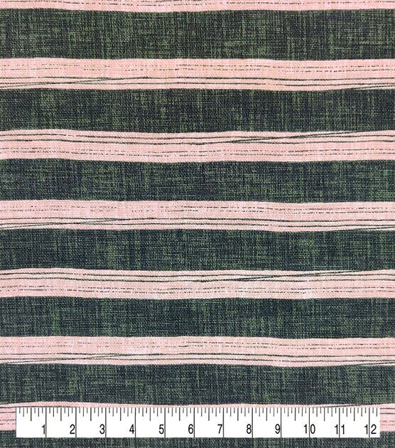 Stripe Green Cotton Canvas Fabric, , hi-res, image 3