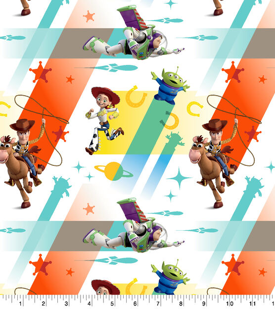 Disney Toy Story 4 Cotton Fabric Friends