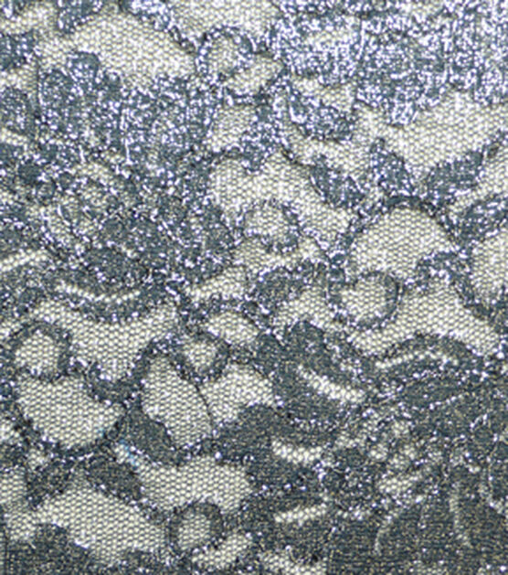 Foil Stretch Lace Fabric by Casa Collection, , hi-res, image 2