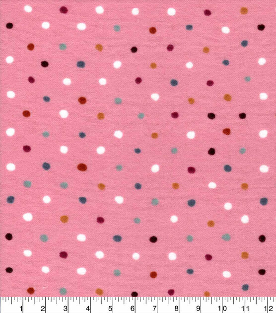 Cottagecore Cutie Dots Nursery Flannel Fabric, , hi-res, image 2