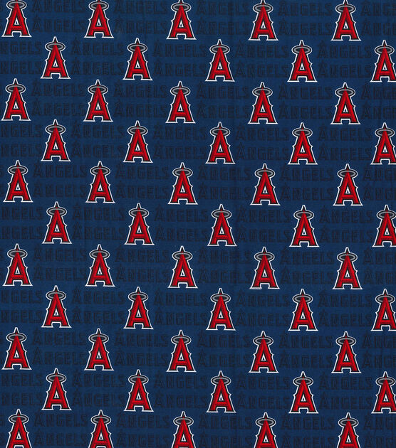 Fabric Traditions Los Angeles Angels MLB Mini Print Cotton Fabric
