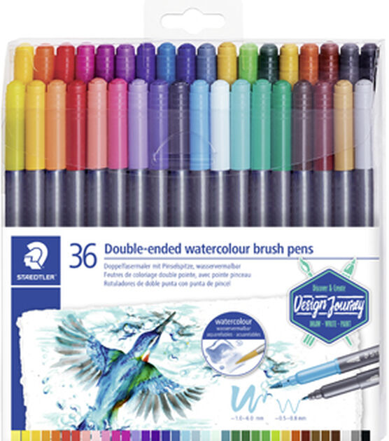 Staedtler Double Ended Watercolor Brush Pens 36pc
