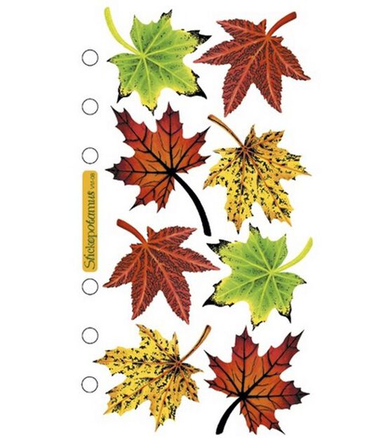 Sticko Vellum Stickers Maple Leaves
