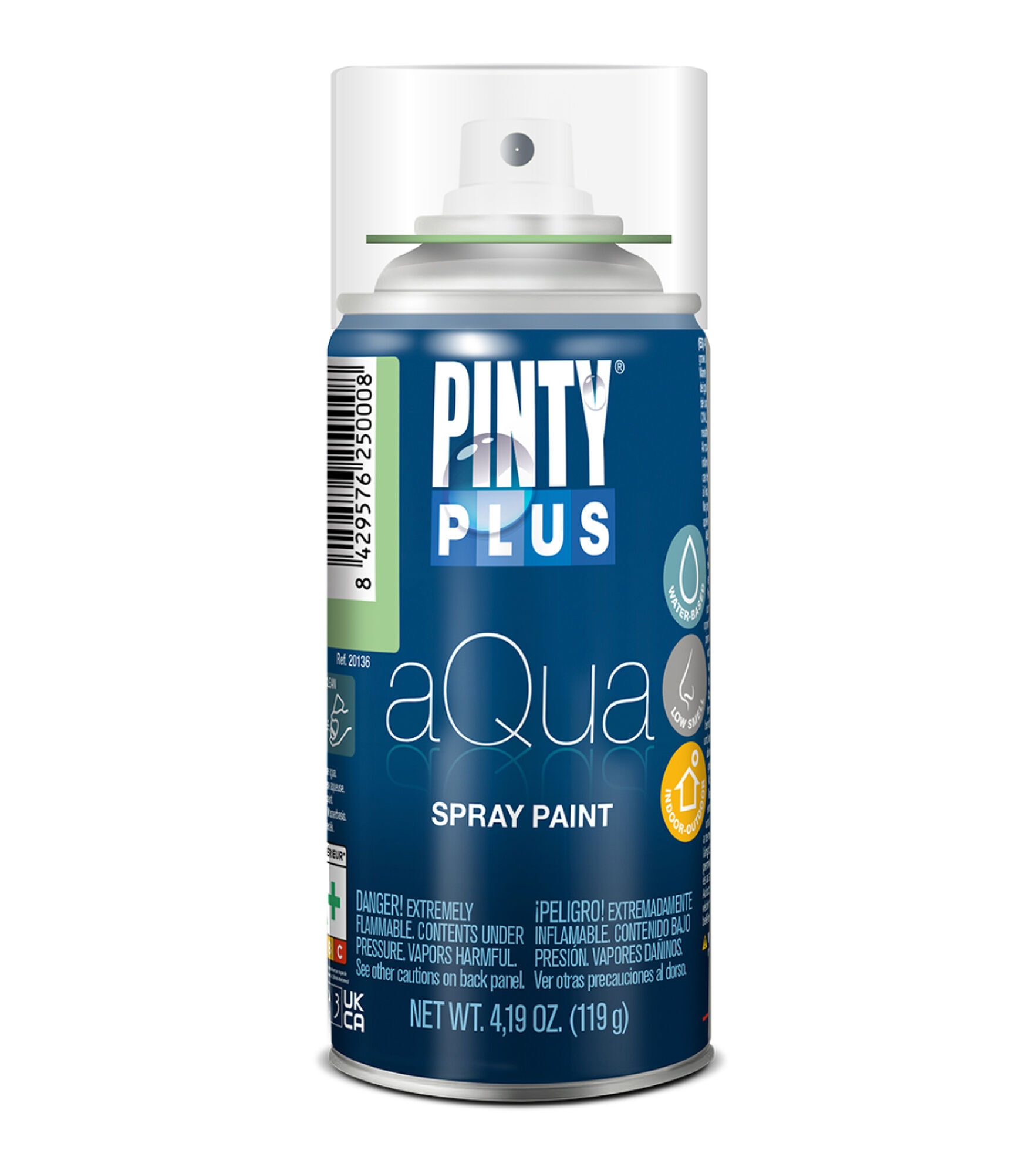Pintyplus Aqua Spray Paint, 8 Color Set of Water Based Mini Spray