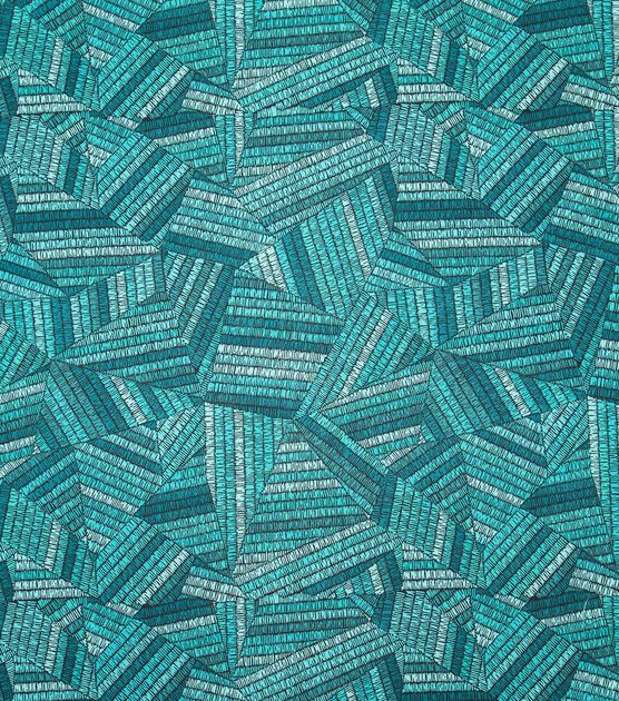 Teal Abstract Striped Quilt Cotton Fabric by Keepsake Calico, , hi-res, image 2