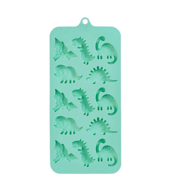 4" x 9" Silicone Dinosaur Candy Mold by STIR, , hi-res, image 2