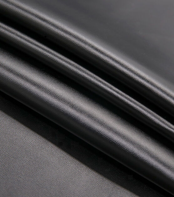 Black Textured Suede Fabric