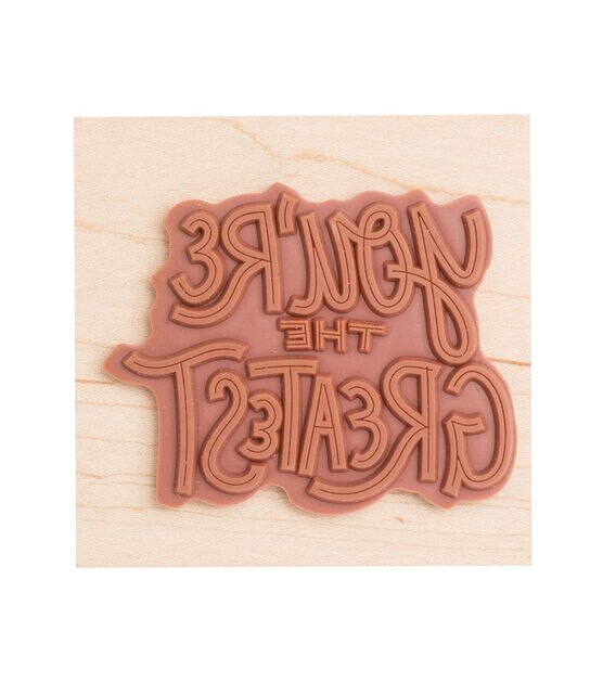 American Crafts Wooden Stamp The Greatest, , hi-res, image 3