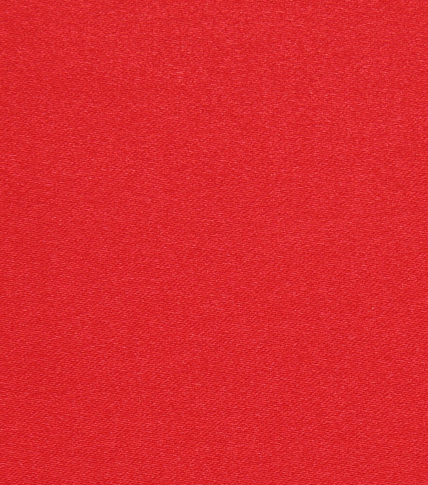 Glitterbug Satin Solid Fabric, Red, swatch, image 4