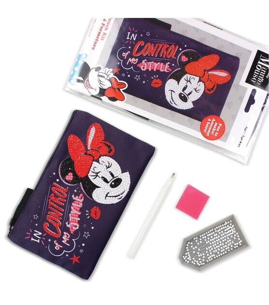 Camelot Dotz 4.5" x 8" Disney Minnie Style Zipper Pouch Kit, , hi-res, image 2