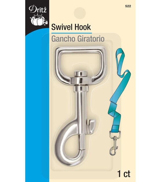 Large Swivel Hook .375-Silver