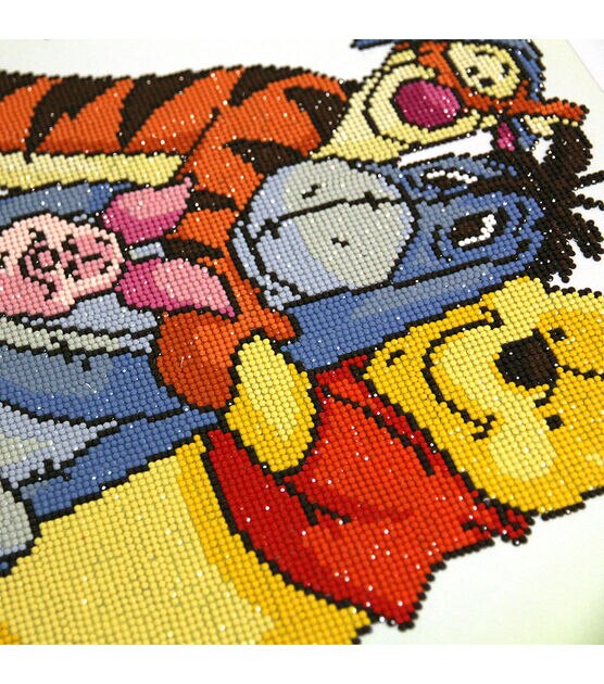 Camelot Dotz 18.5" x 16.5" Pooh & Friends Diamond Painting Kit, , hi-res, image 2