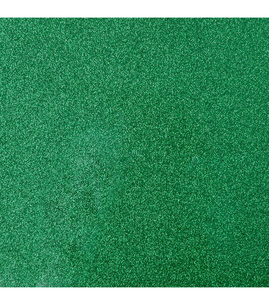 Cricut 12" x 19" Glitter Iron On Roll, Green, swatch, image 10