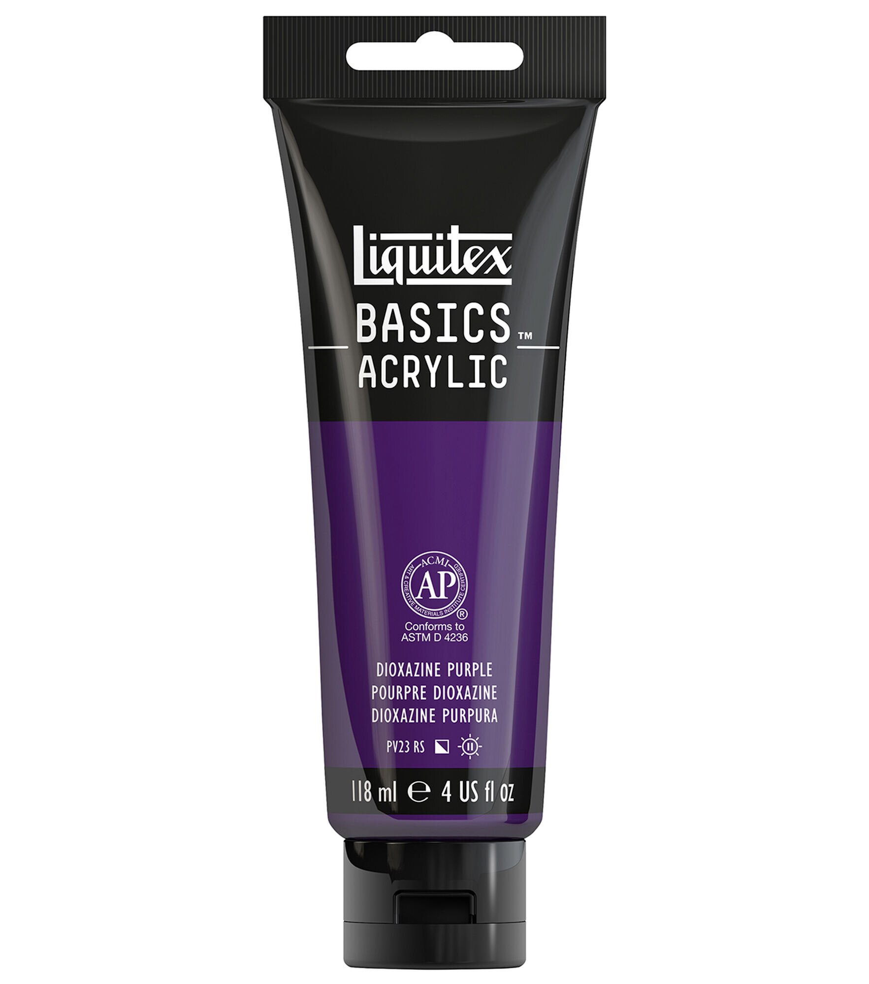 Liquitex Basics 4 oz Acrylic Paints 1PK, Purple, hi-res