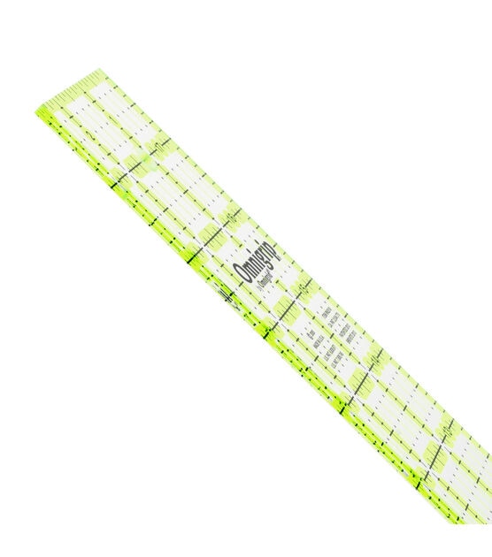 Omnigrip Neon Rectangle Ruler, 2-1/2" x 12-1/2", , hi-res, image 3