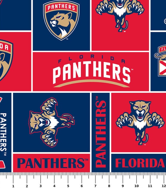 Florida Panthers Fleece Fabric 60'' Block, , hi-res, image 2