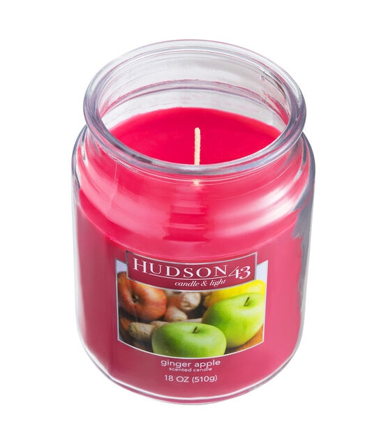 18oz Apple Ginger Scented Value Jar Candle by Hudson 43, , hi-res, image 3