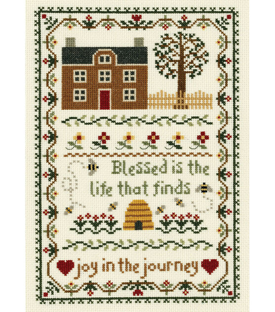 Janlynn 8" x 11" Joy in the Journey Counted Cross Stitch Kit