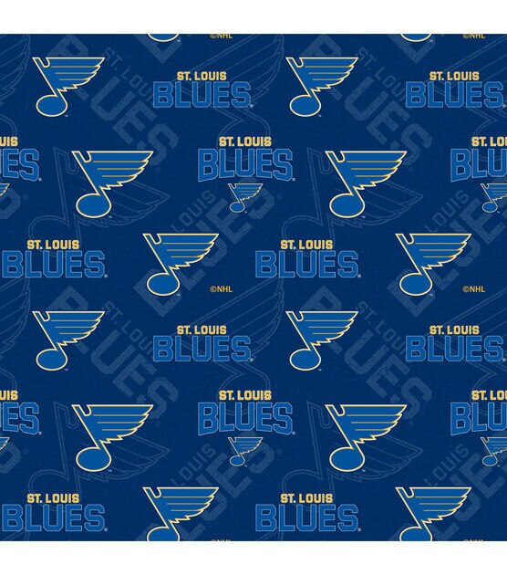 St. Louis Blues Cotton Fabric Tone on Tone